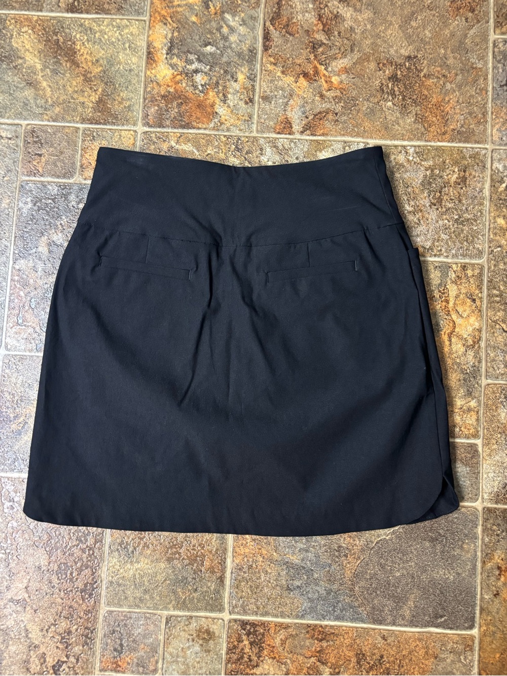 Black Performance Skort with Subtle Lime Accent - Picture 3 of 5